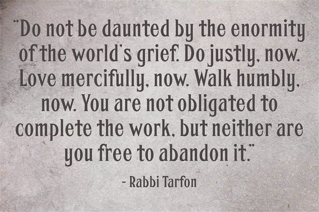 Do not be daunted...