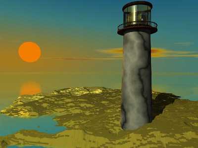 Lighthouse, art credit Joe Brock